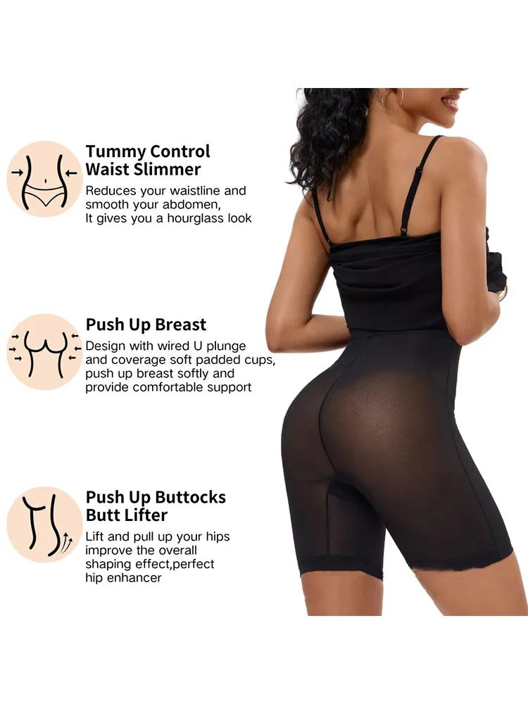 2-in-1 Shaping Bodycon Dress with Built-In Shapewear