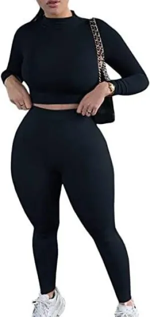 2 Piece Outfits Sexy Bodycon Long Sleeve