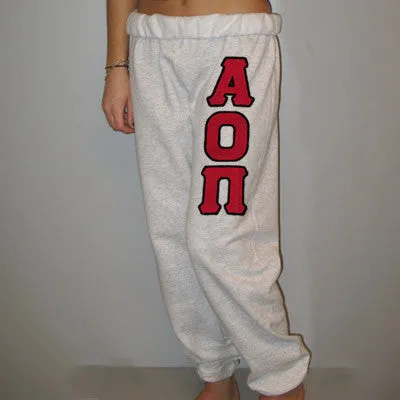 Alpha Omicron Pi Sorority Sweatpants - TWILL