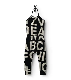 alphabet collar overall