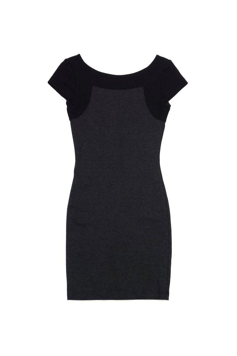 Amanda Uprichard - Grey & Black Bodycon Dress Sz XS