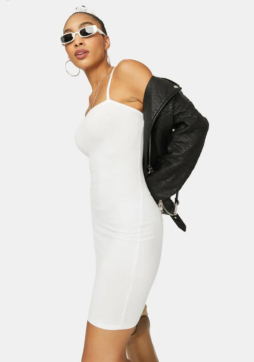Angel Just Makes Sense Ribbed Mini Dress