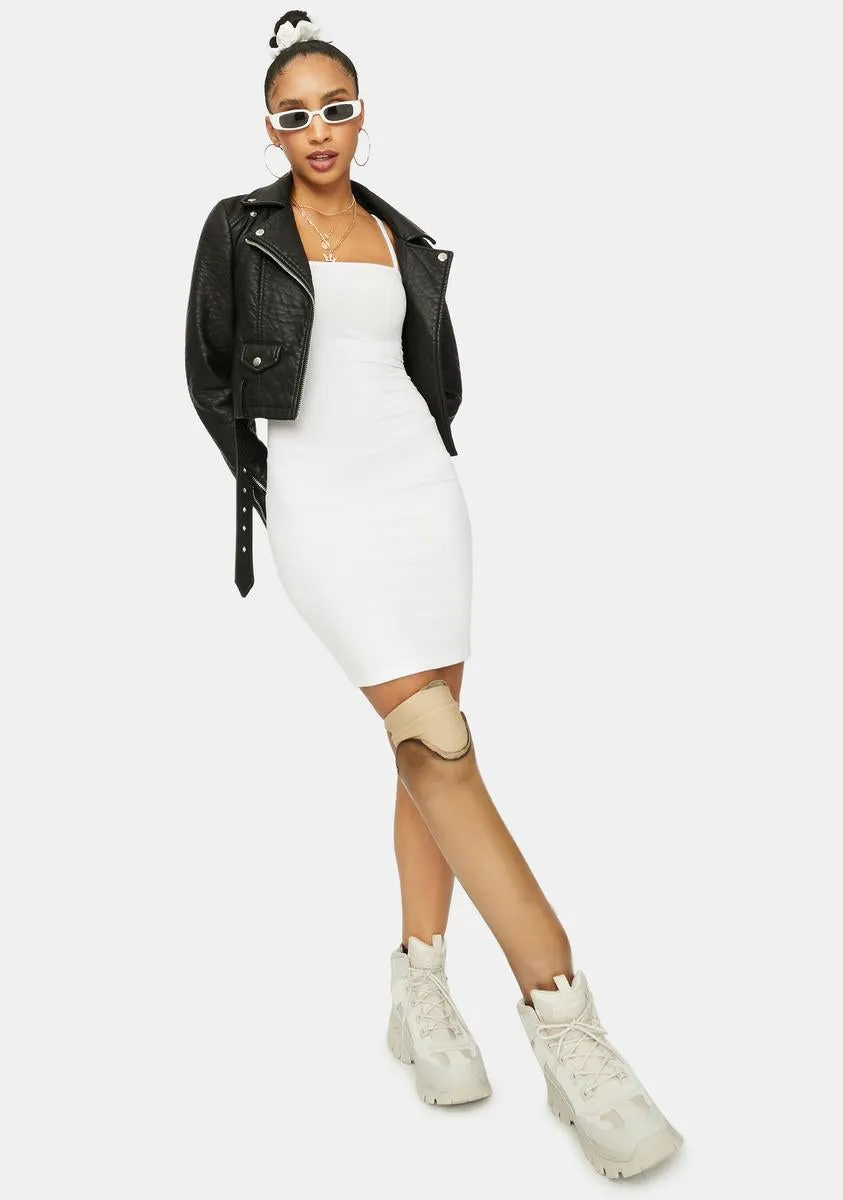 Angel Just Makes Sense Ribbed Mini Dress
