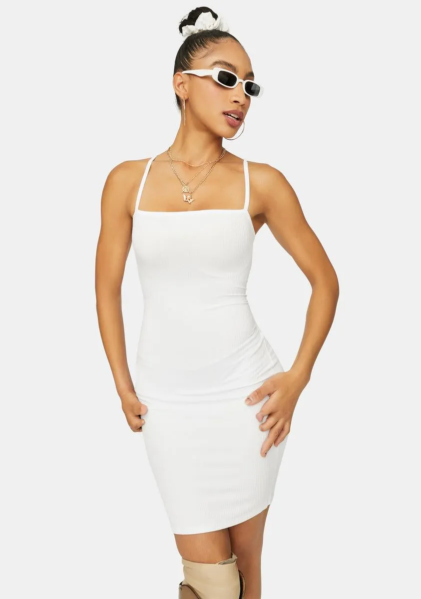 Angel Just Makes Sense Ribbed Mini Dress