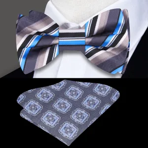 Ashwood Stripe Bow Tie