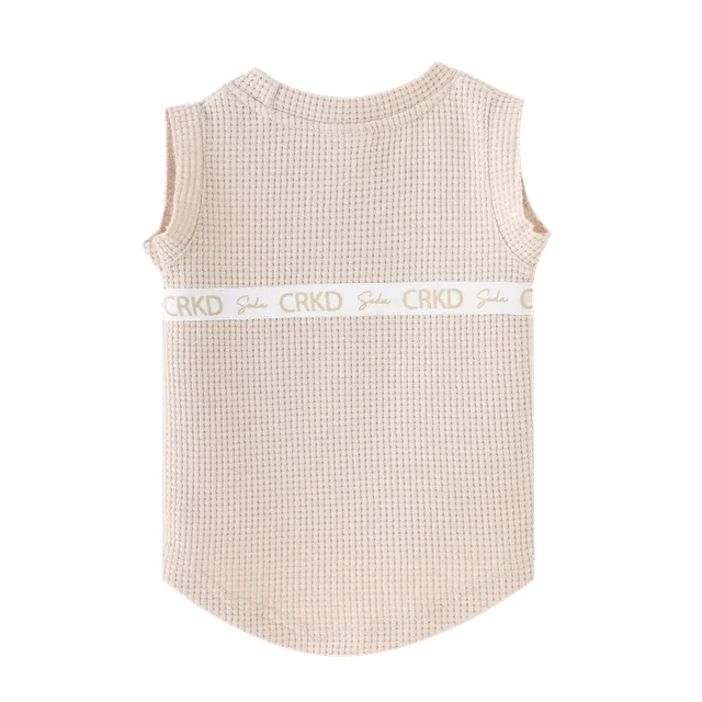 Axel Detailed Tank - Beige