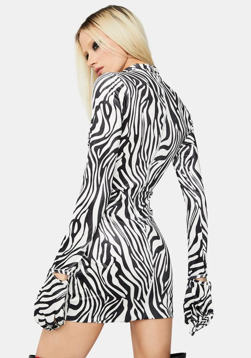 Bite Back Mesh Bodycon Mini Dress