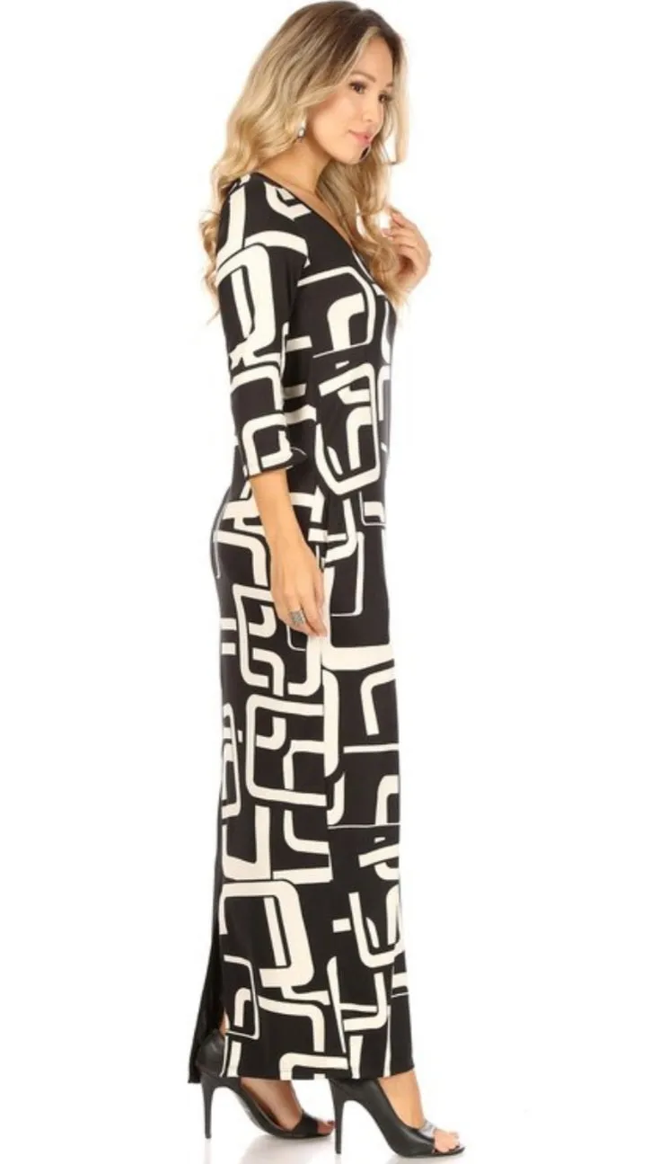 Black & White Designer Dress