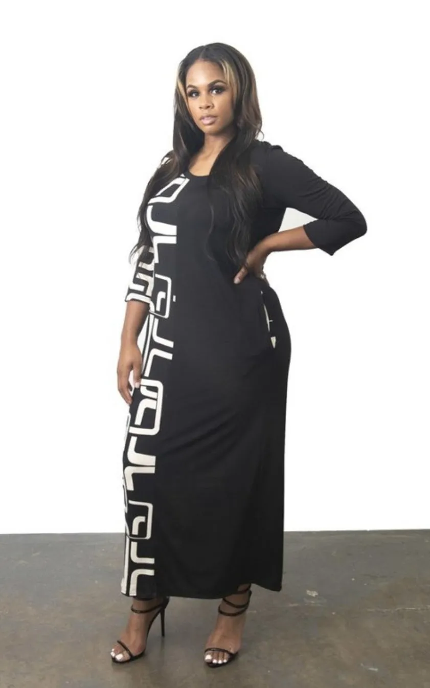 Black & White Designer Dress