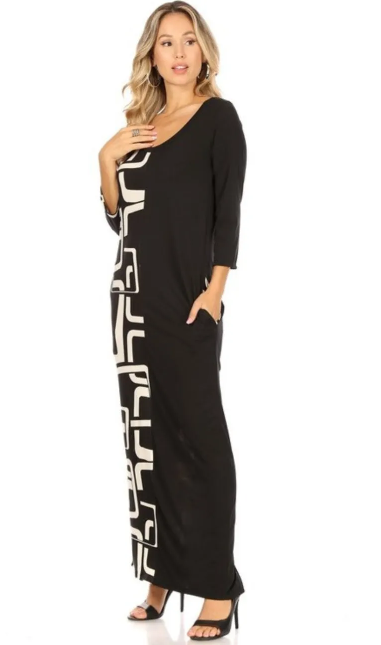 Black & White Designer Dress