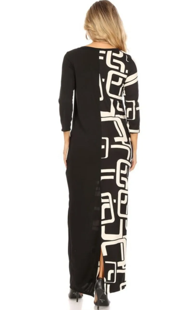 Black & White Designer Dress