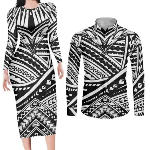 Black and White Matching Couples Outfit
