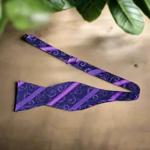 Blackberry Floral Bow Tie