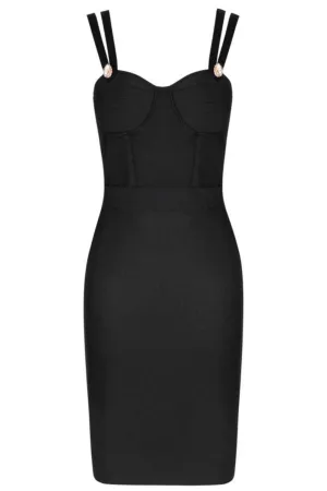Bodycon Bandage Midi Dress Solid Colors