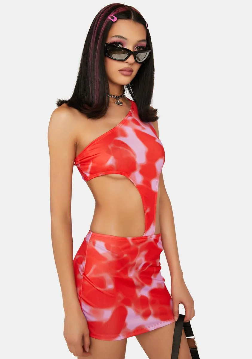 Bottlin' Flames Mini Dress