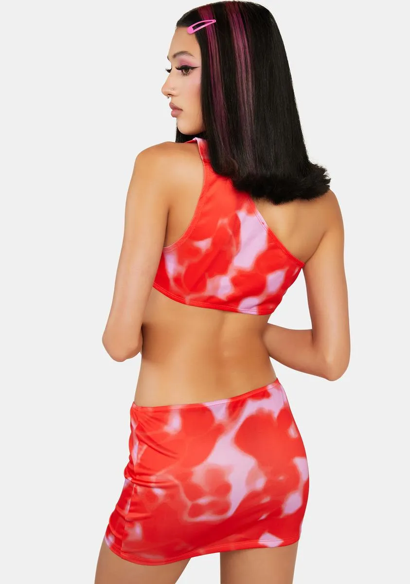 Bottlin' Flames Mini Dress