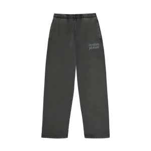 Broken Planet Basics Straight Leg Sweatpants - Washed Soot Black