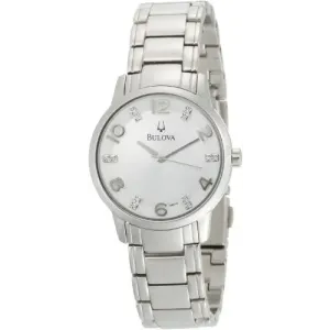 Bulova Women's 96P111 Diamond Silver Dial Bracelet Watch