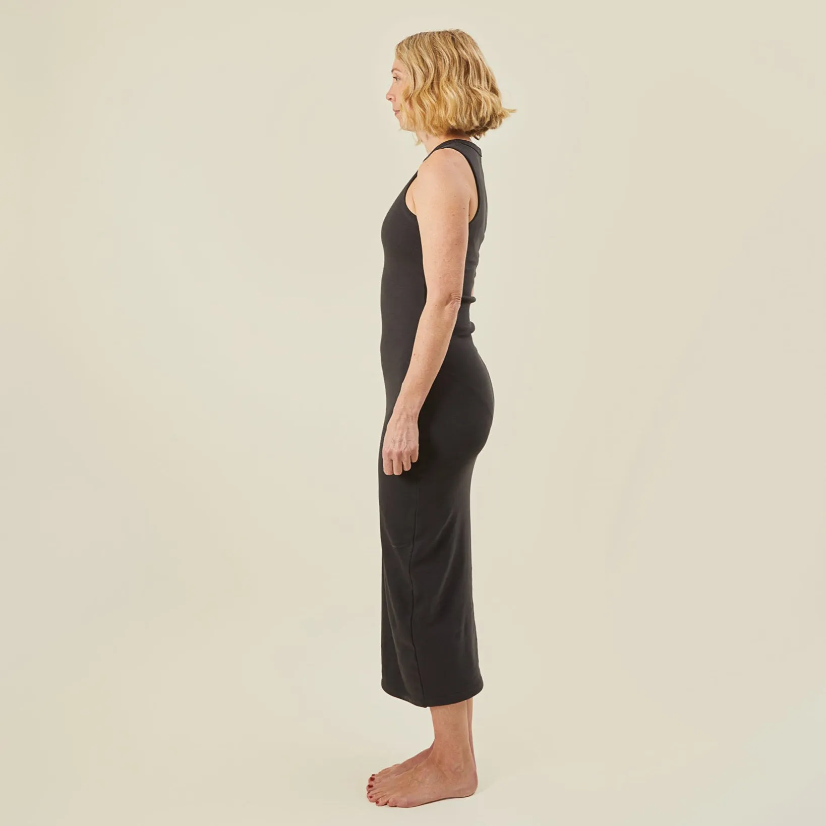 Chalk - Nancy Dress - Charcoal