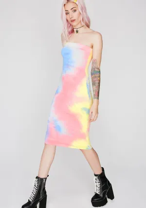 Chase The Rainbow Strapless Dress