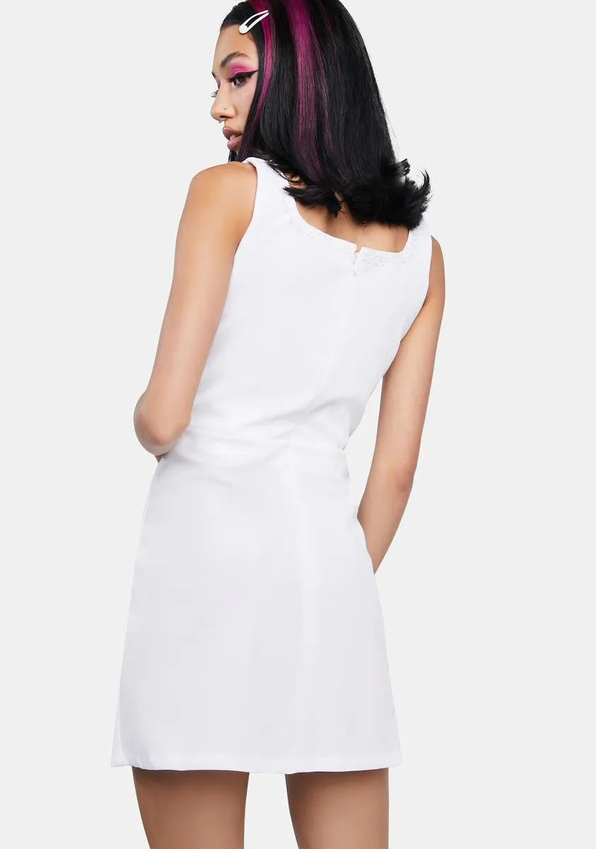 Chill From The Start Lace Up Dress