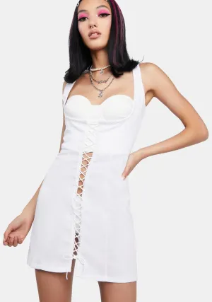 Chill From The Start Lace Up Dress