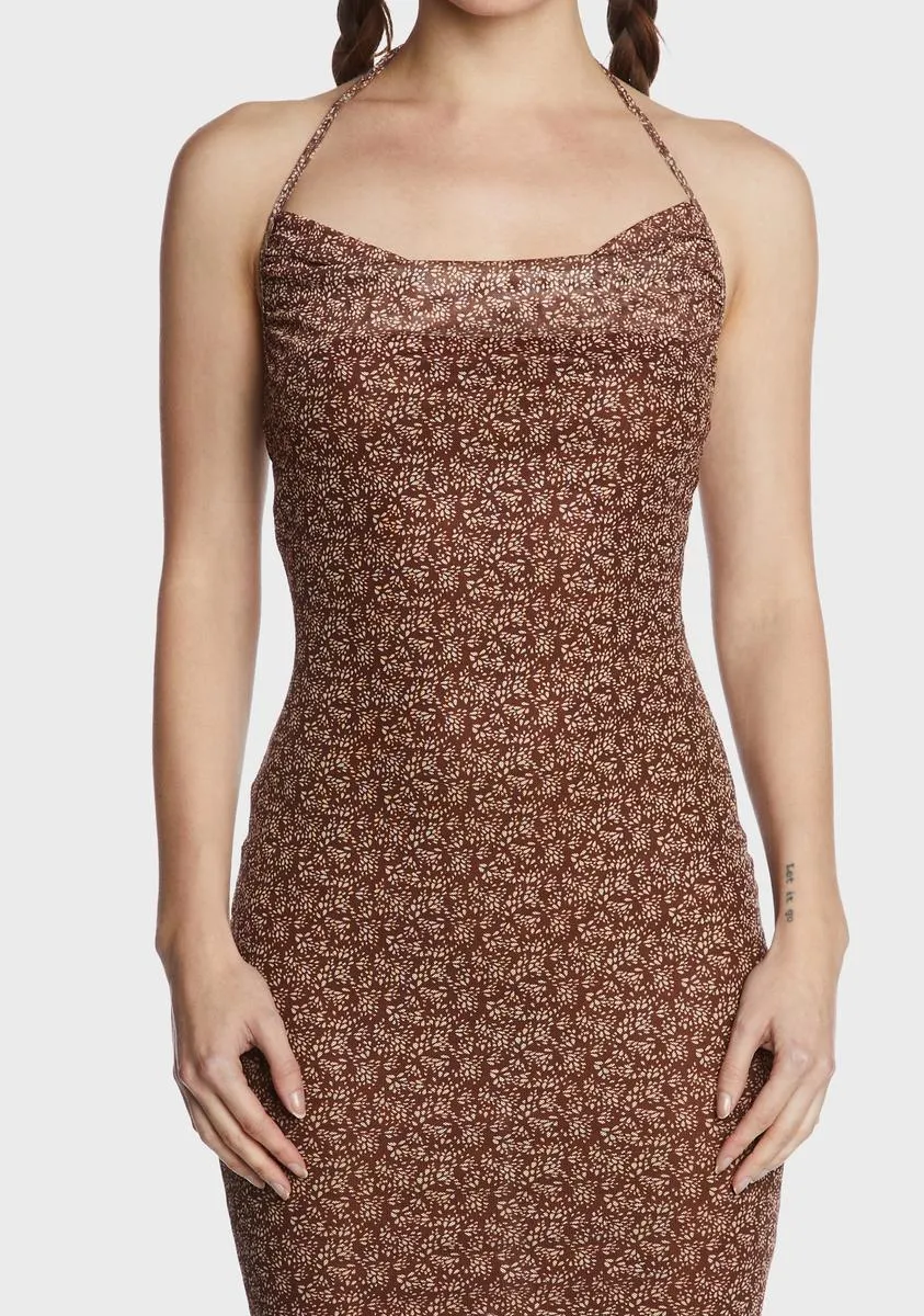 Chocolate Post Date Feels Maxi Dress