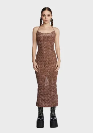 Chocolate Post Date Feels Maxi Dress