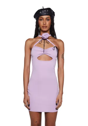 Choker Rose Mini Dress