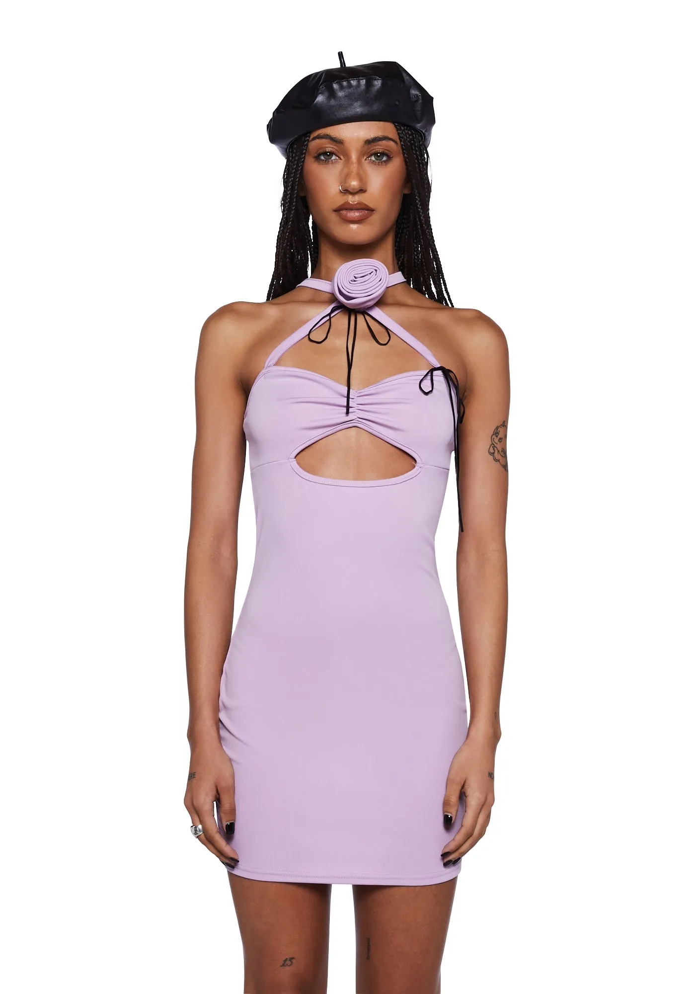 Choker Rose Mini Dress