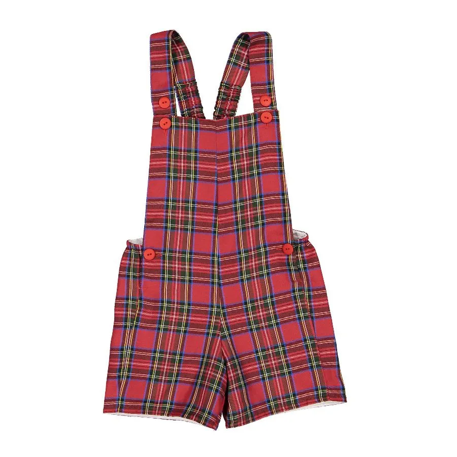 Christmas Magic Tartan Baby Overall