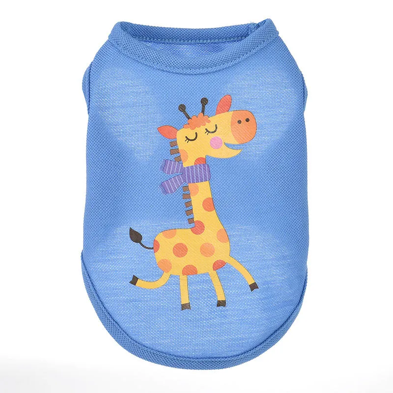 Close Eyes Wandering Giraffe Spring Small Dog Tank Top