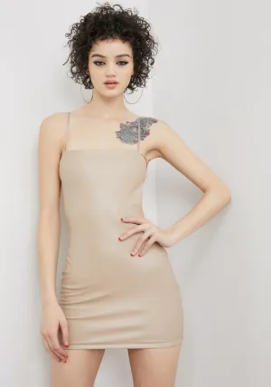 Command Attention Vegan Leather Dress
