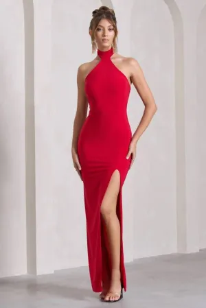 Crimson Charm  Bodycon Dress