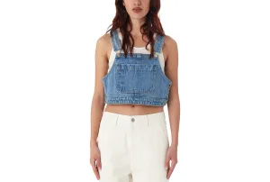 CROPPED OVERALL DENIM TOP