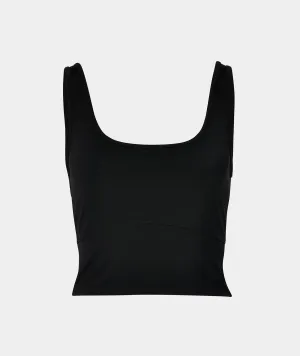CROPPED TANK - BLACK