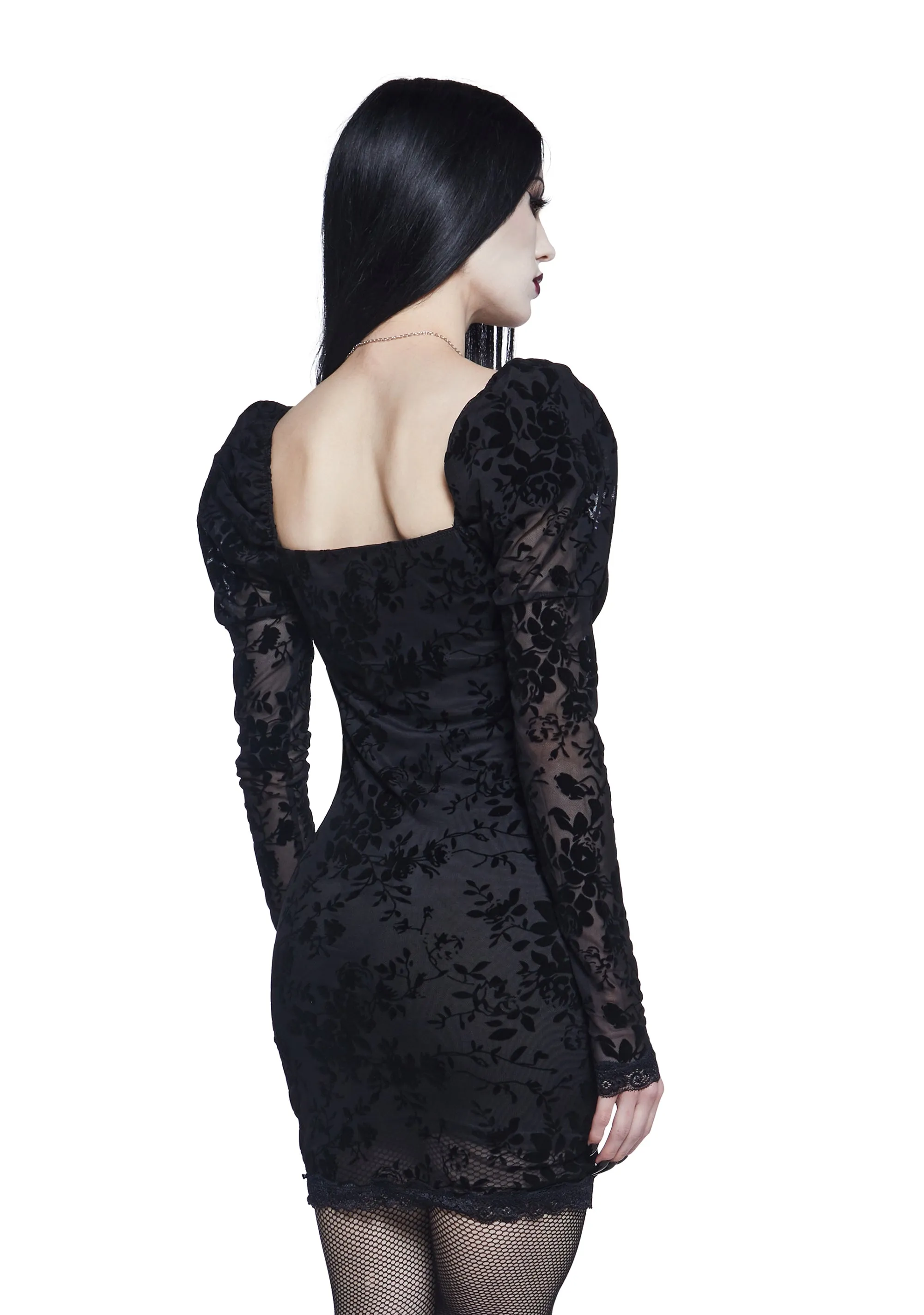 Cut Class Mesh Mini Dress