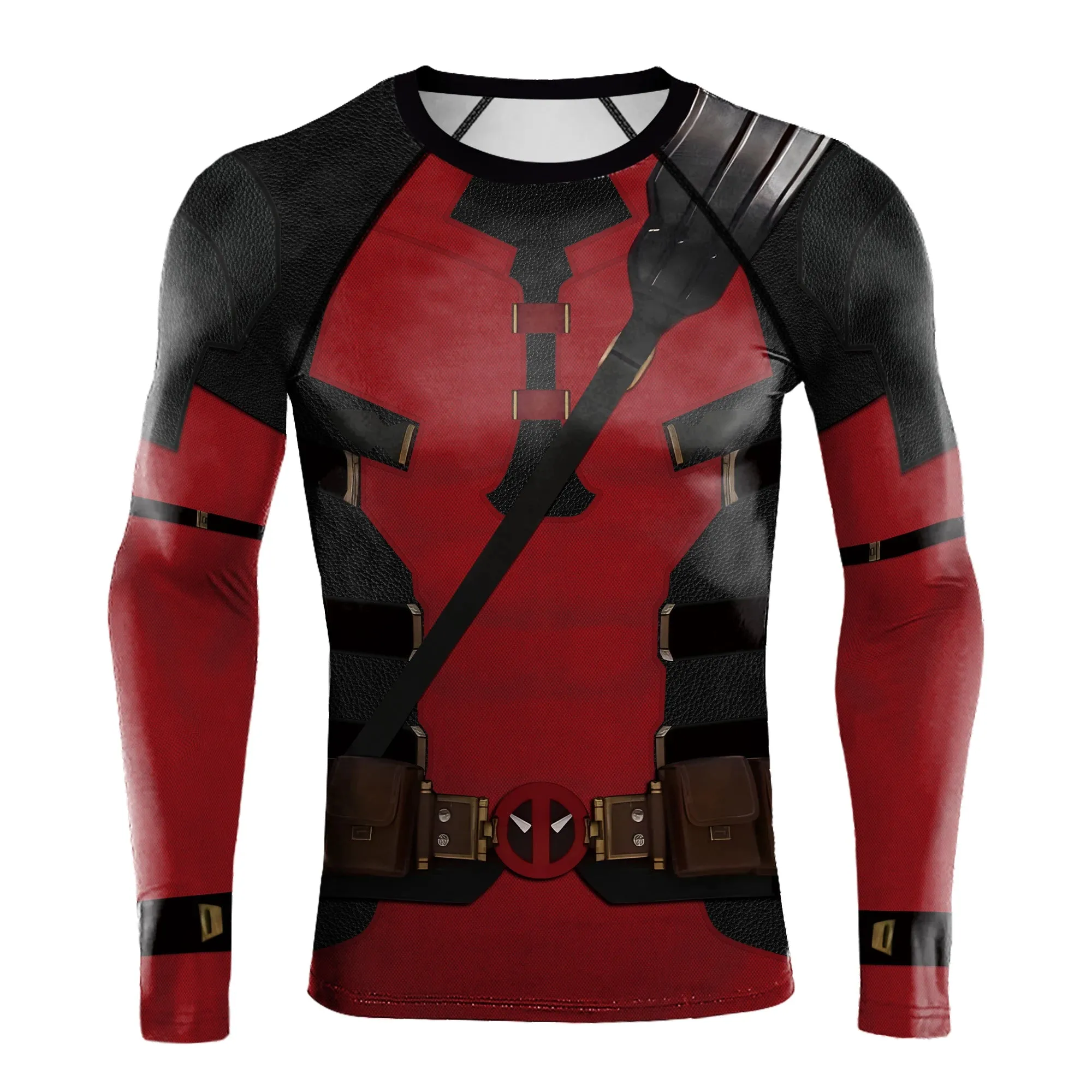Deadpool Wolverine Cosplay Superhero Printed Vest Comic Compression Workout Bodybuilding Tank Tops