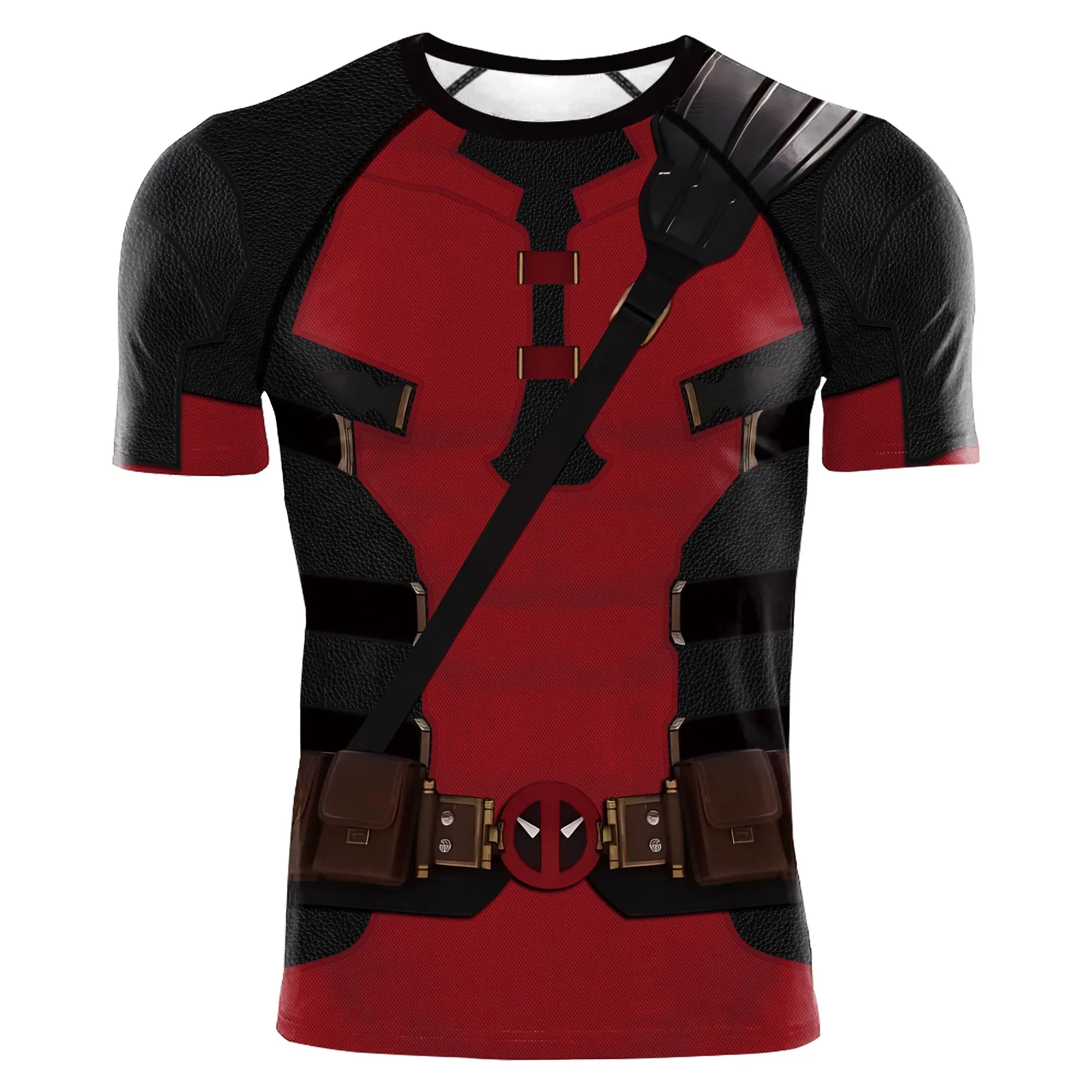 Deadpool Wolverine Cosplay Superhero Printed Vest Comic Compression Workout Bodybuilding Tank Tops