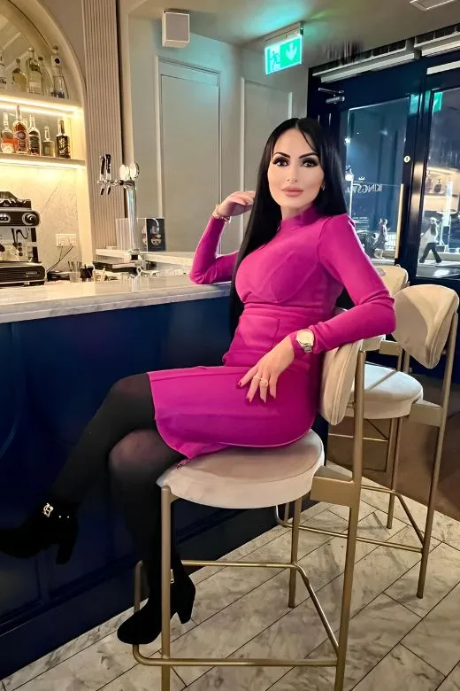 Dee Long Sleeve Bandage Dress - Neon Purple