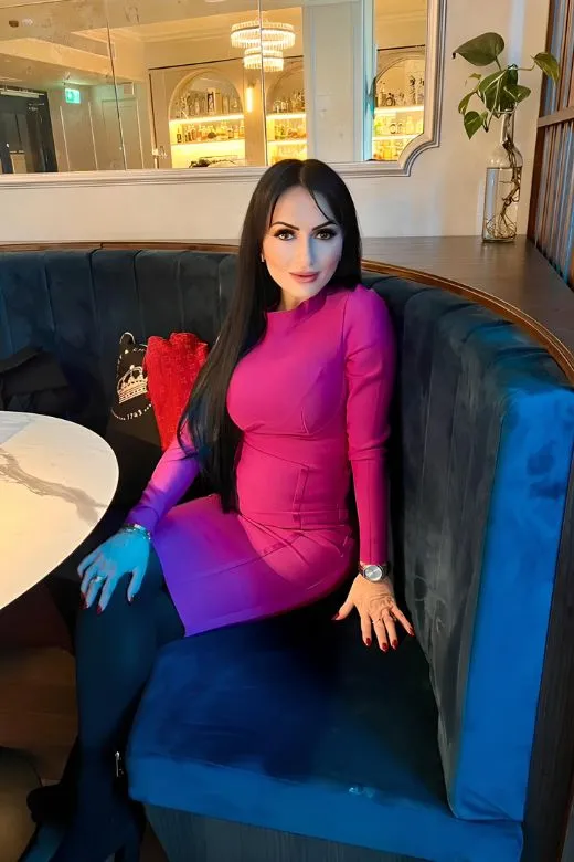 Dee Long Sleeve Bandage Dress - Neon Purple