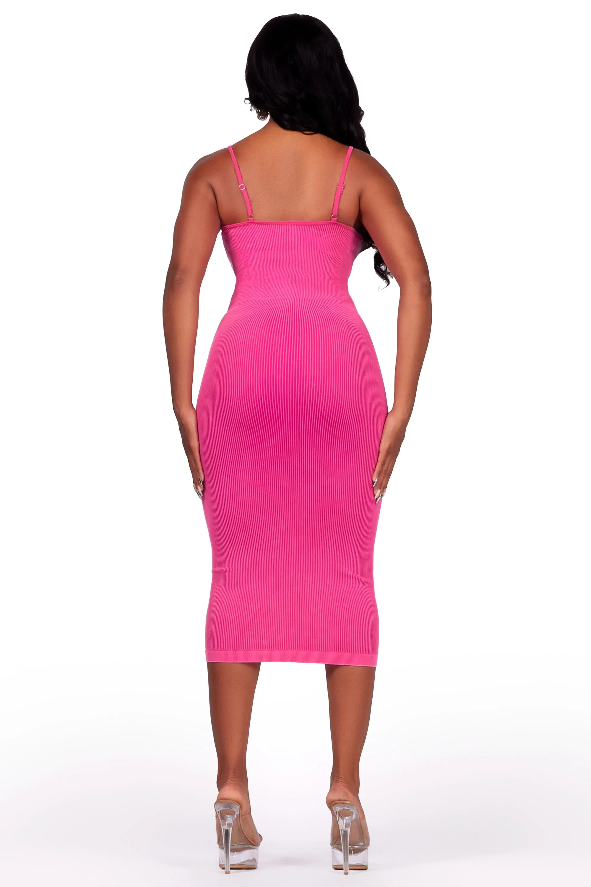 Dejour Pink Painted Midi Dress