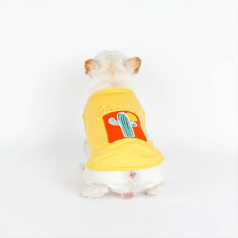 Desert Paraiso Cactus Design Spring Small Dog Tank Top