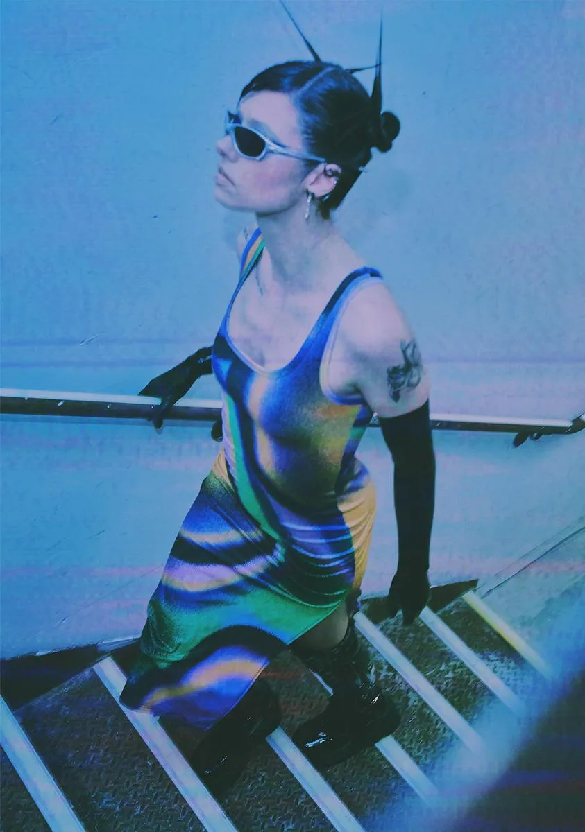 Digital States Maxi Dress