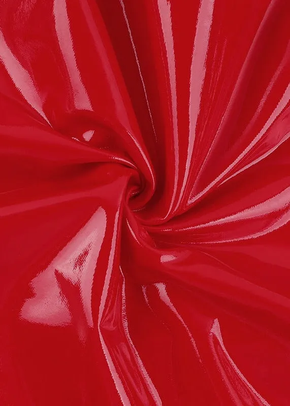 Dorota 3D Hearts Patent Leather Mini Dress