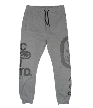 ECKO UNLTD FLEECE JOGGER PANTS GREY MARLED - EO32G840