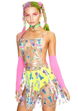 Electro Terrestrial Clear Overall Dress