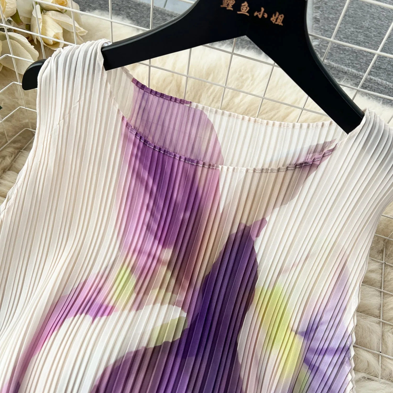 Elegant Bodycon Sleeveless Floral Dress