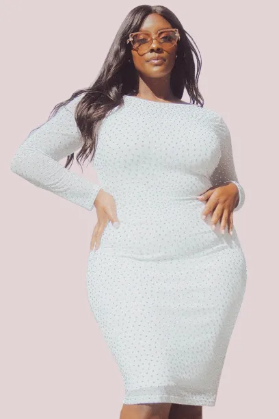 Embellished in Sparkles Midi Dress