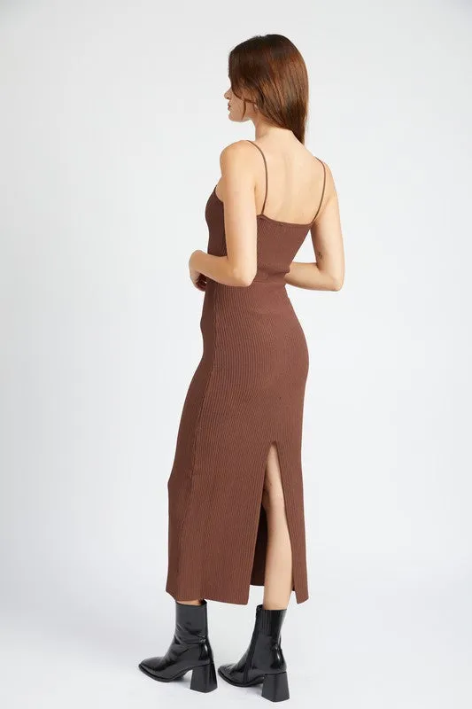 Emory Park MAXI KNIT RIB DRESS